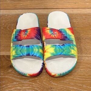 Freedom Moses Colorful Tie-Dye Sandals, Size 36/37